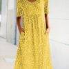 a dress in the shape of letters a with a round neckline 2
