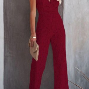 a lace suit with bare backs 4
