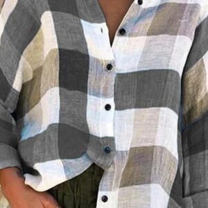 a shirt made of crushed button material