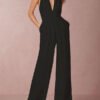 a suit on ramellach with a deep neckline in the shape of the letter v