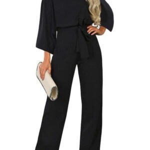 a suit with wide sleeves and a lye on the back 2