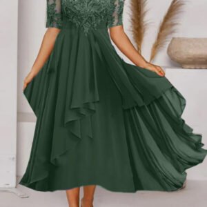 asymmetrical dress from lace gora 3