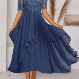 asymmetrical dress from lace gora