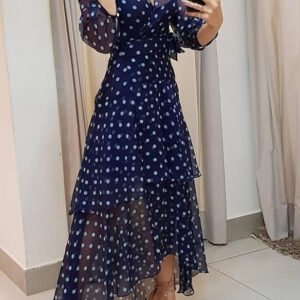 asymmetrical maxi dress from the overwhelming material