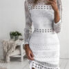 azure dress with polgolf
