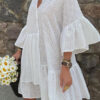 azurowa oversize dress 2