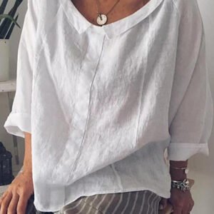 blouse with a loose cut with a coln