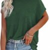 blouse with a short sleeve with a long loose cut with an open arm 2