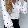blouse with wide sleeves and lace performance