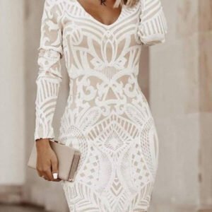 bodycon dress with print 2