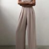 corset gora and wide legs overalls