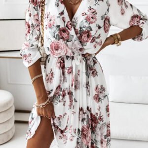 dress cut at the waist and pleated pad