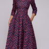 dress flared with a long sleeve 2