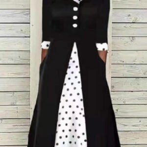 dress flared with decorative inserts