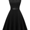 dress flared with lace ramechers