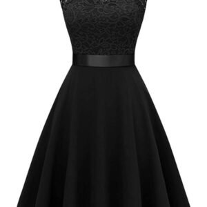dress flared with lace ramechers
