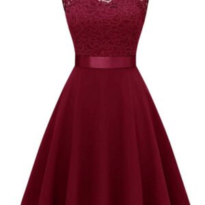 dress flared with lace ramechers 4