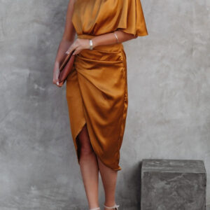 dress with a long sleeve with a scratching on the belly 4