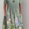dress with a short sleeve and print