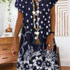 dress with a simple cut with necklace 2