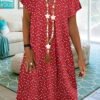 dress with a trapezi screen cut