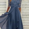 dress with an airy bottom and lace gora