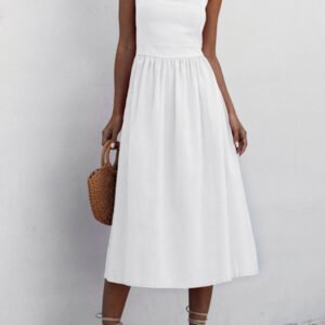 dress with racer with stitching at the waist 3