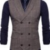 elegant double vest with pockets