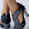high heels with jet