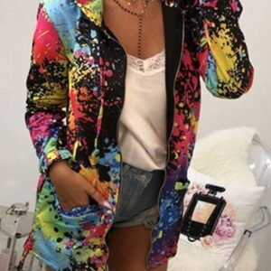 hooded jacket with strings