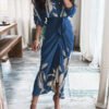 kimonan dress with draping