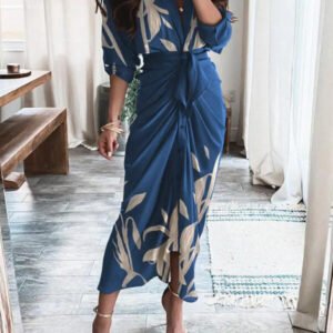 kimonan dress with draping