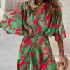 kimonan dress with frills 2