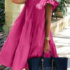knee dress oversize with stitching