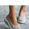 lace ballerinas on a thick sports sole