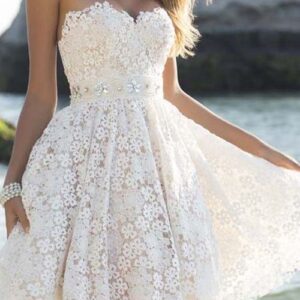 lace dress flared without ramiak