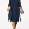 layered dress with lace sleeves 2