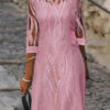 layered dress with transparent sleeves 3