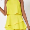 layered mini dress