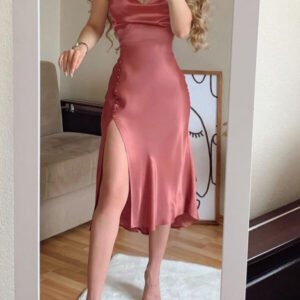 lingerie dress with rhinestones on the ramechers