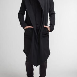 maxi cardigan with hood