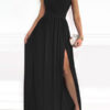 maxi dress for one frame with a razor 4
