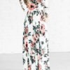 maxi dress with a long sleeve