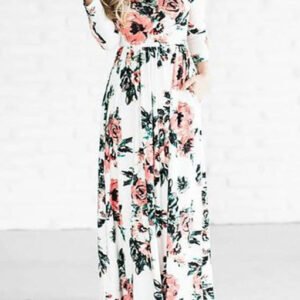 maxi dress with a long sleeve