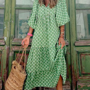 maxi dress with a loose cut 2