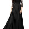 maxi dress with a pleated bottom and lace gora