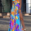 maxi dress with a print with a print with a print