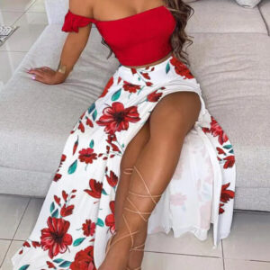 maxi dress with lowered ramechers