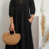 midi dress cut under the bust