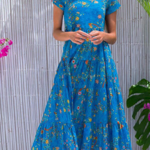 midi dress with a loose bottom